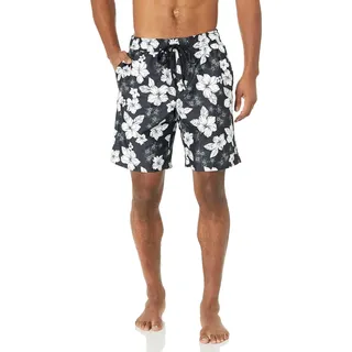 Amazon Essentials Herren Badeshorts Lang Badehose 23cm mit Netzfutter Taschen und Kordelzugverschluss