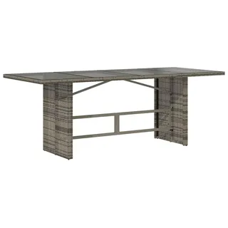 vidaXL Gartentisch 190 x 80 x 74 cm Grau