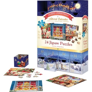 Puzzle Adventkalender - Frohe Weihnachten. 1200 Teile