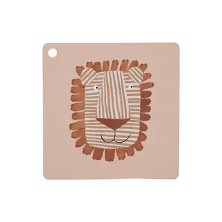 Tischset - Apfelmotiv Braun aus Silikon H0,15x38x38cm