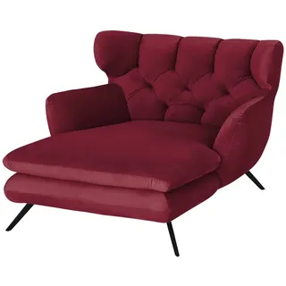 Jette Home Longseat-Sessel Samt Caldara ¦ rot ¦ Maße (cm): B: 130 H: 95 T: 160.0