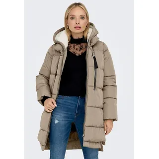 ONLY Steppmantel ONLNEWNORA LONG PUFFER COAT LIFE CC OTW braun M (38)