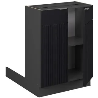 Vicco Kochinsel Fame-Line 60 x 60 x 82 cm Schwarz