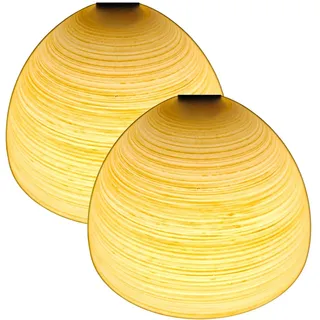 2 Stück Lampenschirm 70er Jahre E14 Mediterran Ersatzglas Lampe Glaslampenschirm Lamp Shade Lampenschirme 17 cm Durchmesser Glas Ersatz (2x Lampenschirm mediterran)
