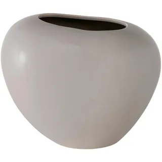 Boltze Home Vase, Taupe, Keramik, organisch, 12.4x16x19.5 cm, zum Stellen, Dekoration, Vasen, Keramikvasen