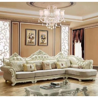 JVmoebel Ecksofa Couchgarnitur Wohnzimmer Ecksofa L-Form Couch Sofa beige