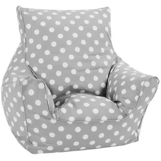 Kindersitzsack Dots Grey Kinder Sitzsack