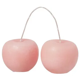 Broste Copenhagen Cherry Skulptur-Kerze Peach Pink