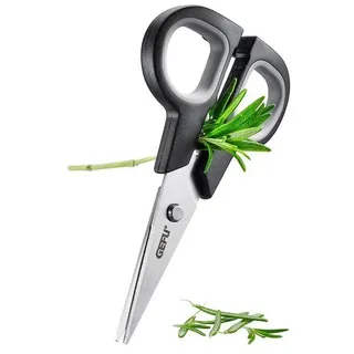 GEFU Botanico Kräuterschere 12,6 cm Edelstahl schwarz