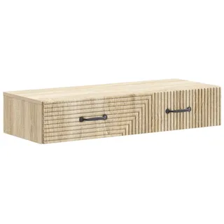 vidaXL Wandregal 87,5 x 34,5 x 17 cm Beige