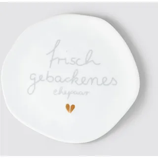 räder Frühstücksteller Frisch Gebackenes Ehepaar 14 cm Weiß