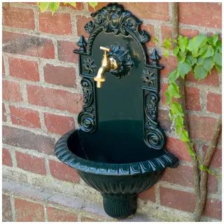 Antikas Wasserspeier Gartenbrunnen, Waschbecken, Wandbrunnen mit 1/2 Zoll grün