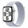 2024 GPS 44 mm Aluminiumgehäuse Silber, Sport Loop Blaue Wolke