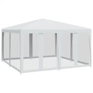 vidaXL Partezelt 4 x 4 m inkl. 8 Seitenteile Weiß