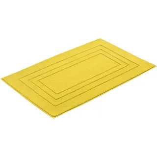 Vossen Badematte Vossen Feeling NOS Vossen Teppich, Senfgelb, Textil, Uni, rechteckig, 67x120 cm, ISO 9001, Fkt, Made in Austria, Oeko-Tex® Standard 100, für Fußbodenheizung geeignet, Badtextilien, Badematten