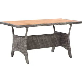 vidaXL Gartentisch 120 x 70 x 66 cm Grau