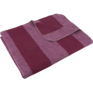 Setex Kuscheldecke 150 x 200 cm rot gestreift