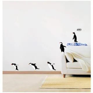 Ambiance-Live Wandtattoo, Motiv: Pinguin-Familie