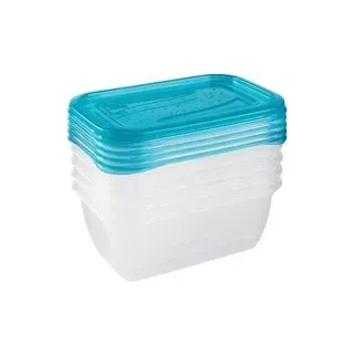 keeeper Frischhaltedosenset transparent B/H/L: ca. 10,5x6x15,5 cm - transparent, blau