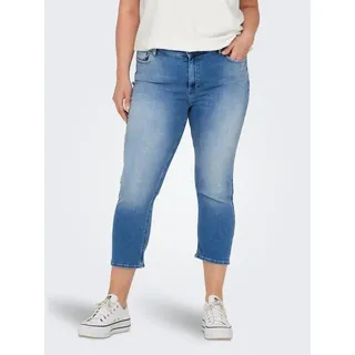 ONLY CARMAKOMA Carwilly REG Capri Noos Jeans, Light medium Blue denim), 46 EU - 46