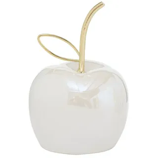 BOLTZE GRUPPE GmbH Deko-Glas Boltze Dekoaufsteller Mura, Apfel oder Birne, Gold weiß, 2005553 (1 St)