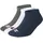 Basics Paar Sneaker Socken Marineblau 39-42