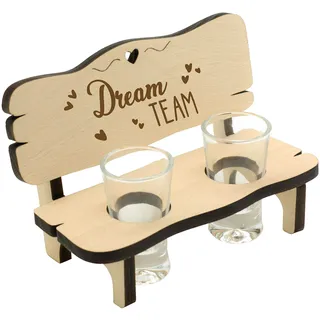 Spruchreif · Schnapsbank mit Gravur · Schnapsbank zur Hochzeit · Hochzeitsgeschenk · Schnapslatte mit 2 Gläsern · Geschenke Paare · Geschenk Jahrestag · Liebesgeschenk