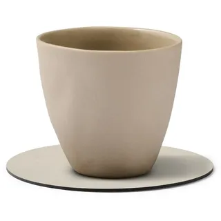 Lind DNA Glasuntersetzer Circle Nupo oyster white