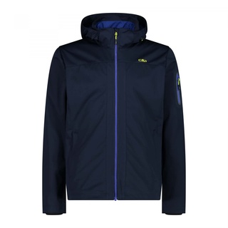 CMP - Leichte Herren-Softshelljacke mit abnehmbarer Kapuze, B. Blau-Bläulich, 58