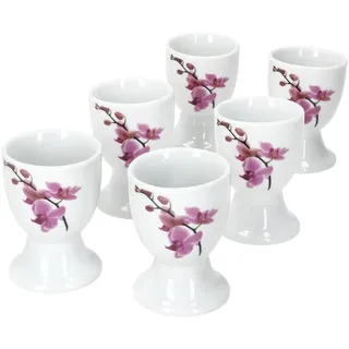 VAN WELL Eierbecher Kyoto Lilafarbene Orchideen 6 St.