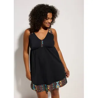 bonprix Badekleid aus Polyamid und Elasthan, mit Netzfutter, in vielen Größen erhältlich schwarz 44