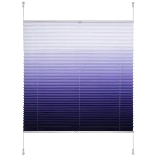 LIEDECO Plissee Farbverlauf 45 x 130 cm Blau