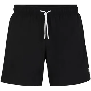 BOSS Herren Badeshorts - Iconic, Swim Shorts, Badehose, Signature-Streifen, Logo Schwarz XL