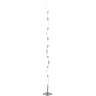 LED-Stehleuchte, stahl, Wellenform, warmweiße Lichtfarbe, energiesparend