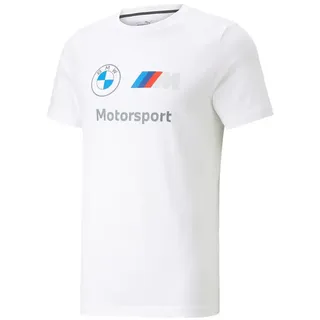 Puma Bmw Mms Ess Logo Kurzarm-T-Shirt White M