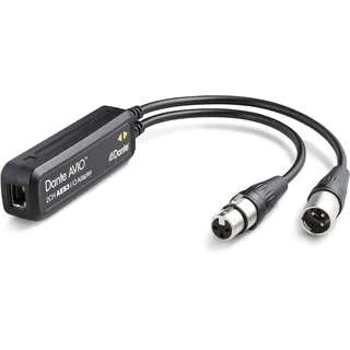 Monacor Audinate ADP-AES3-2X2,Dante®-AVIO-AES3/EBU-Adapter