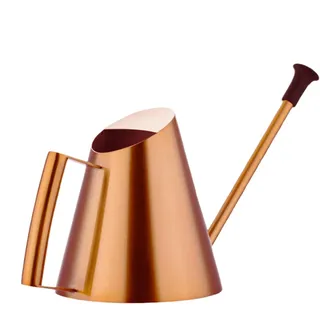 Goldene Gießkanne, Edelstahl Spritzkanister, Gießkanister Zimmerpflanzen, mit Sprinklerende und goldenem Finish, 900 ml, Gold/Bronze, für drinnen und draußen