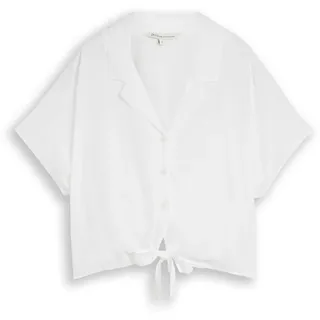 Tom Tailor Shirtbluse mit Knotendetail Weiß M