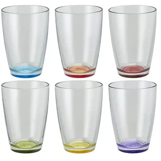 Peill+Putzler Glas  6er-Set  Colore ¦ transparent/klar ¦ Maße (cm): H: 12,2  Ø: 8.6