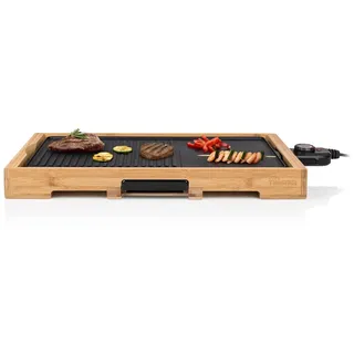 Tristar Tischgrill, 2200 W, Elektrischer Indoor Elektro-Grill mit großer Grillfläche rauchfrei braun