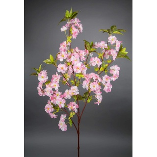 Kirschblütenzweig 105cm rosa ZF Kunstblumen Seidenblumen künstliche Kirschblüten Zweige Blumen