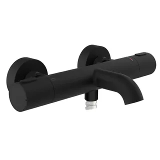 Schütte Los Angeles Thermostat Wannenfüllarmatur Schwarz Matt