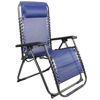 INDA-EXCLUSIV Comfort Liegestuhl 0 x 0 x 0 cm schwarz/blau