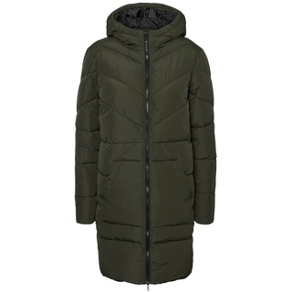 Noisy May Wintermantel - NMDalcon Long Jacket - XS bis XL - für Damen - Größe XL - oliv - XL