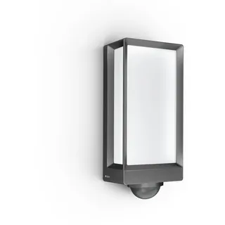 steinel Außen-Wandleuchte L 42 SC mit Bewegungsmelder & Bluetooth, steuerbar per App, LED-Leuchtmittel, 3000K, LED Leuchtmittel grau 13.0 cm x 10.0 cm x 31.0 cm