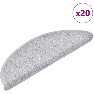 vidaXL Stufenmatte 56 x 17 cm Hellgrau