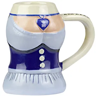 Hofbräuhaus München Schnapsglas mit henkel 60 ml Dirndl Original Stamperl | Shotglas mit HB-Logo| Schnapsbecher|Perfekt für den Kleinen Hochprozentigen|Geschenkidee für Herren und Damen (Dirndl)