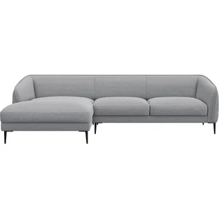 FLEXLUX Ecksofa Belle Designsofa, L-Form, B/T 288/149 cm, Skandinavisches Design, In hochwertiger Verarbeitung weiß