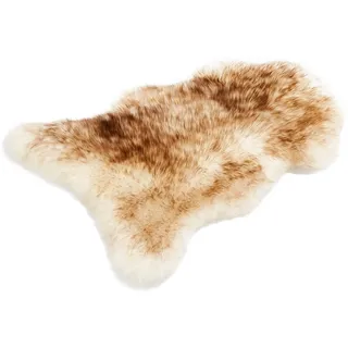 Cakla Lammfell Echt 100-110 cm - Schaffell Echt Groß - Fellteppich Rothaarig - Weich und Flauschig - Fell für Stühle und Sofa - Natürliche Lammfell Teppich Wohnzimmer - Deko Schafsfell Felle