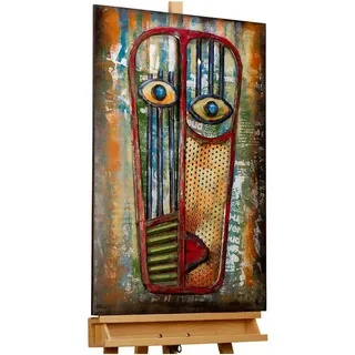 Kunstloft Metallbild, Mehrfarbig, Metall, 3.47x90 cm, Bilder und Zubehör, Wandbilder, Metallbilder